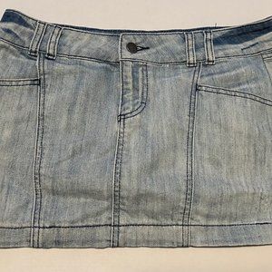 WareDenim Lightwash Denim Mini Skirt